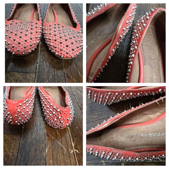 Jeffrey Campbell Martini Coral Studded Flats size 7 - Picture 2 of 16